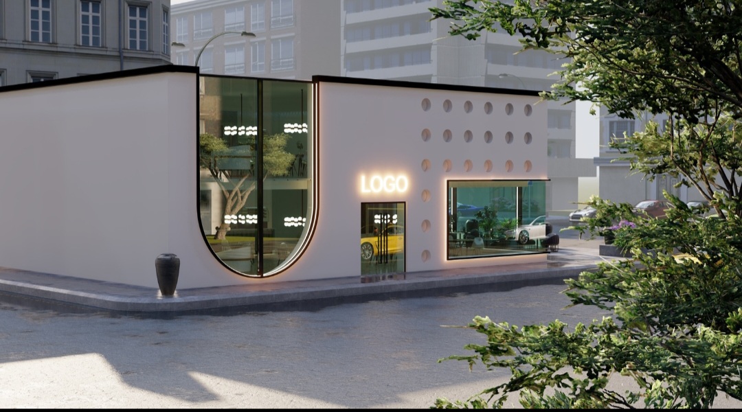 تصميم الوجهات الخارجية 3Dالمطاعم
